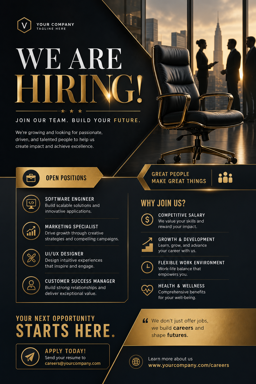 Hiring Flyer — elegant style flyer