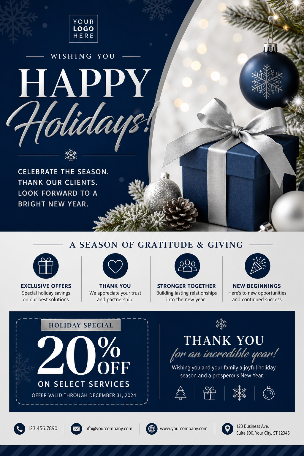 Holiday Flyer — corporate style flyer