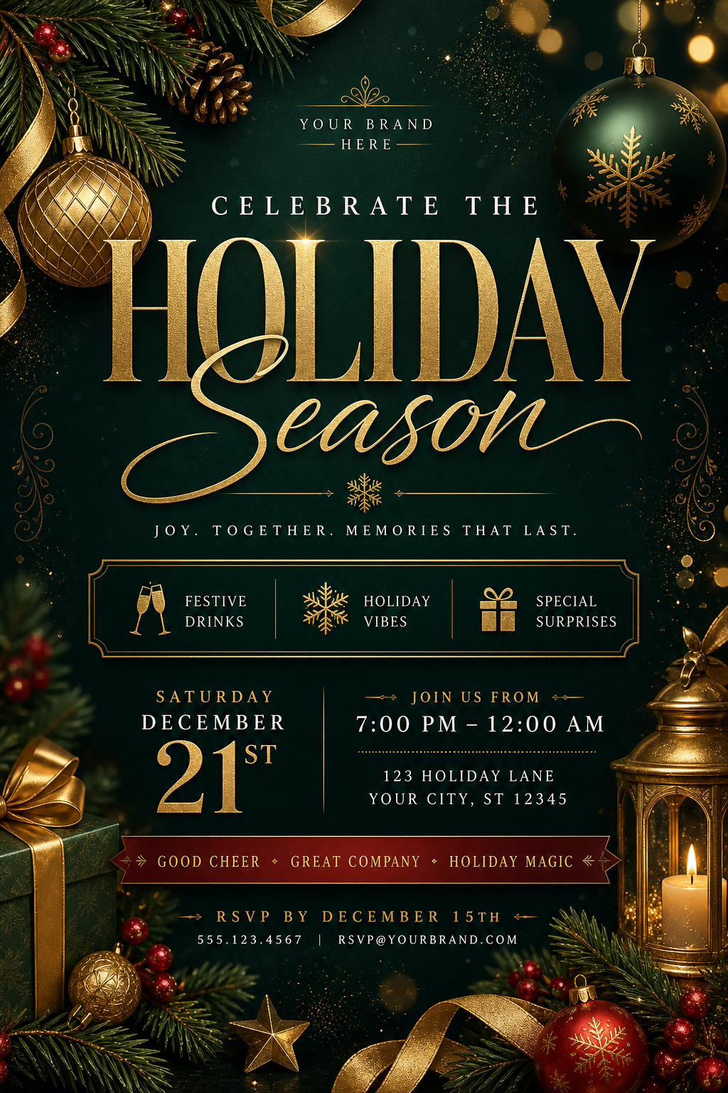 Holiday Flyer — elegant style flyer
