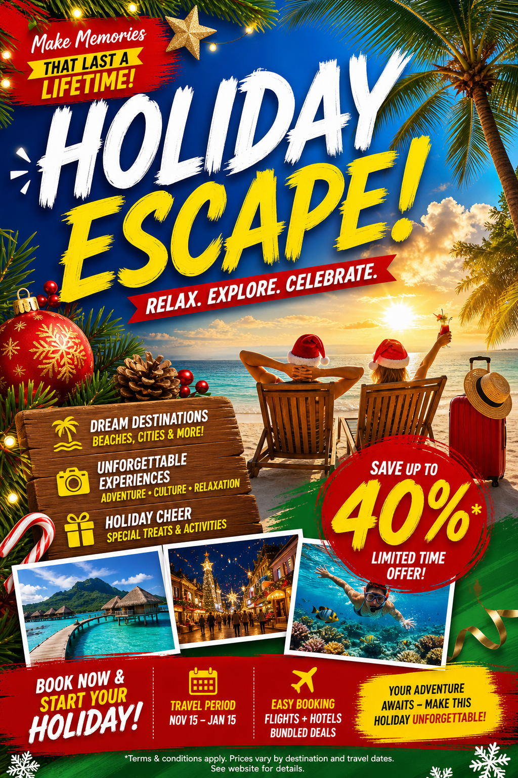 Holiday Flyer — vibrant style flyer