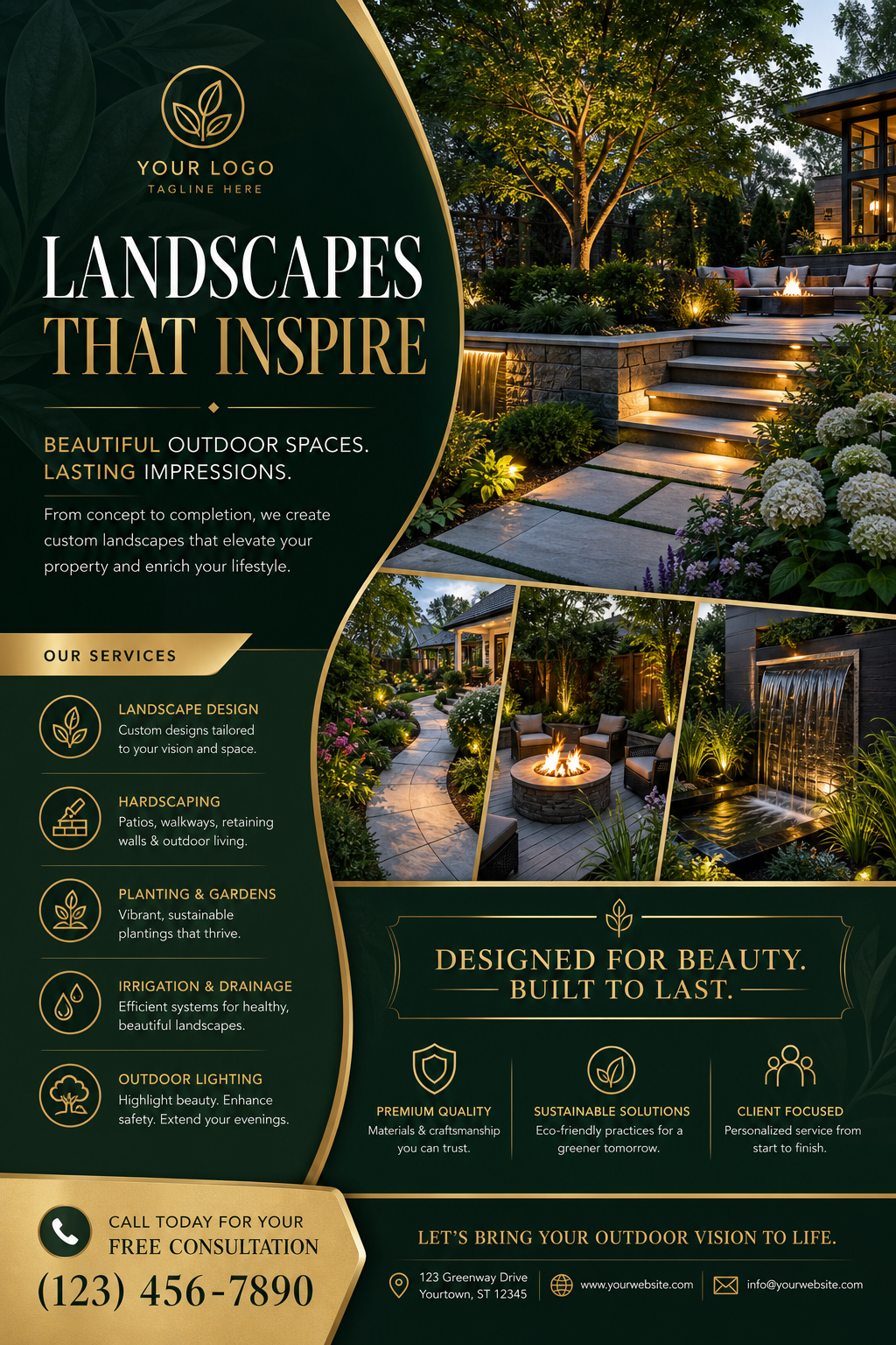 Landscaping Flyer — elegant style flyer