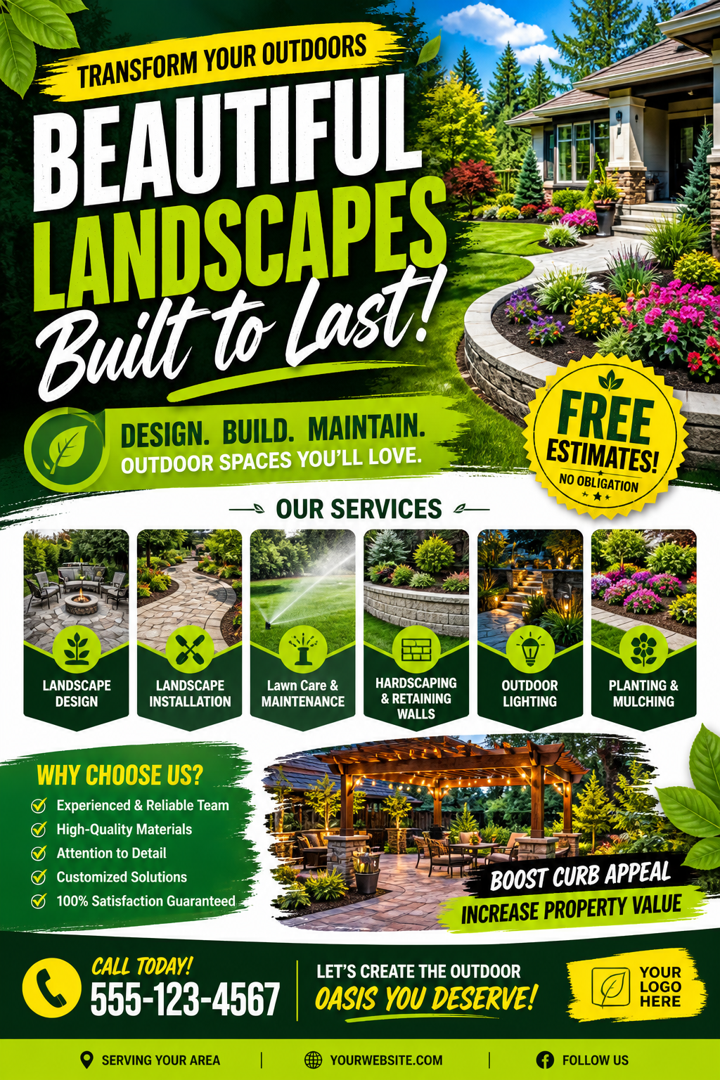Landscaping Flyer — vibrant style flyer