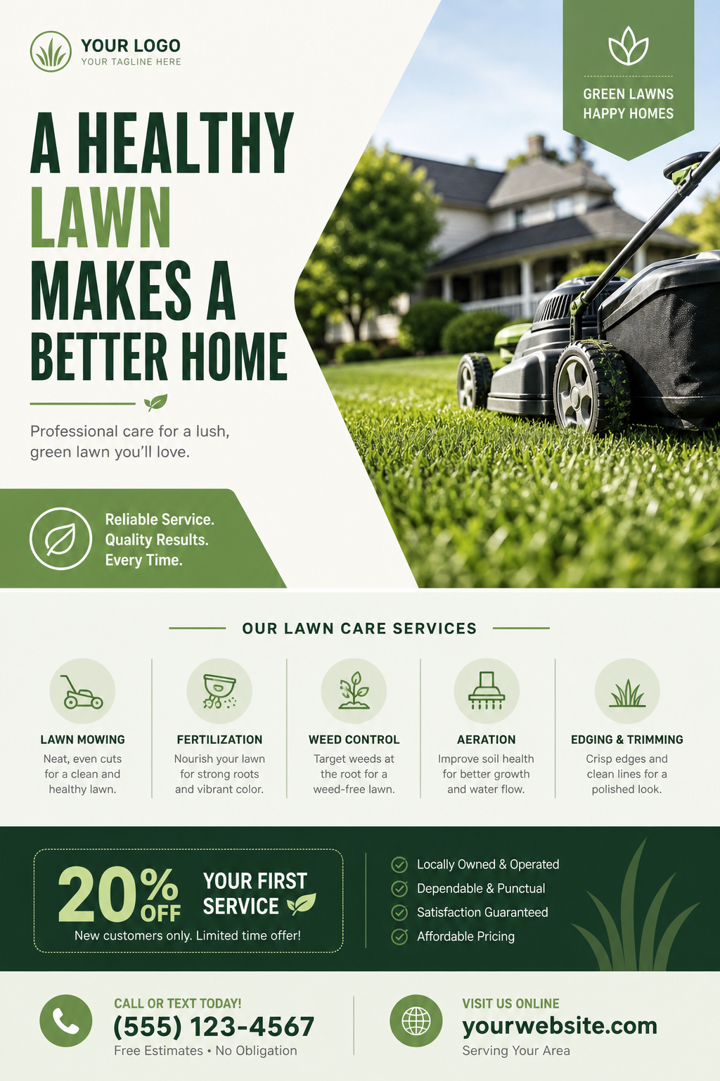 Lawncare Flyer — modern style flyer