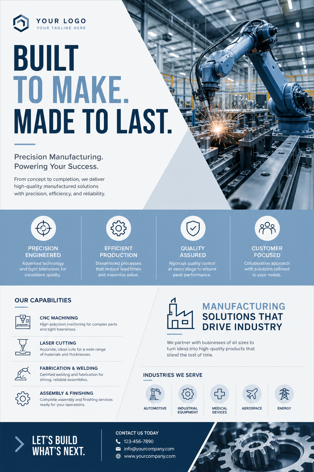 Manufacturing Flyer — modern style flyer