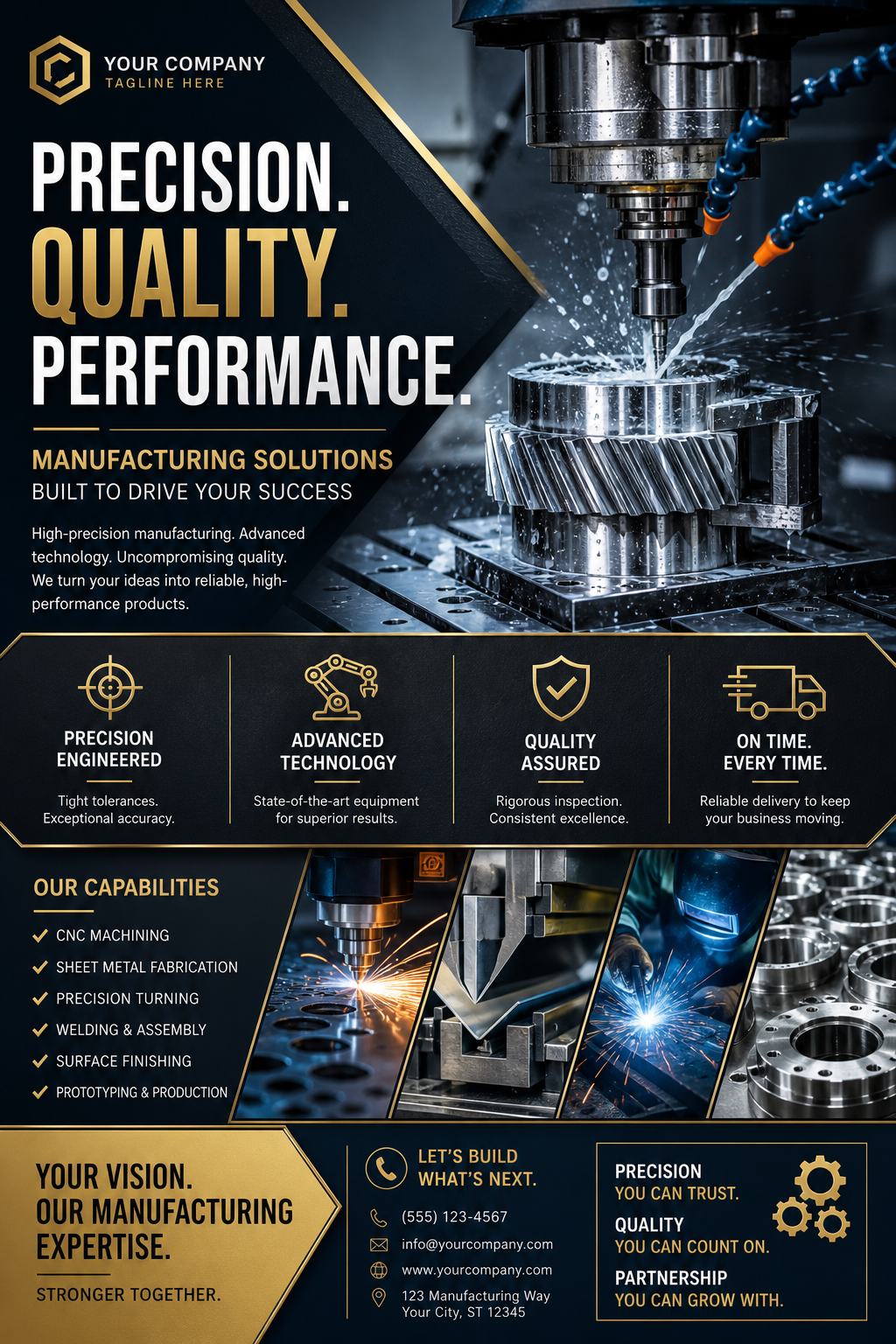 Manufacturing Flyer — elegant style flyer