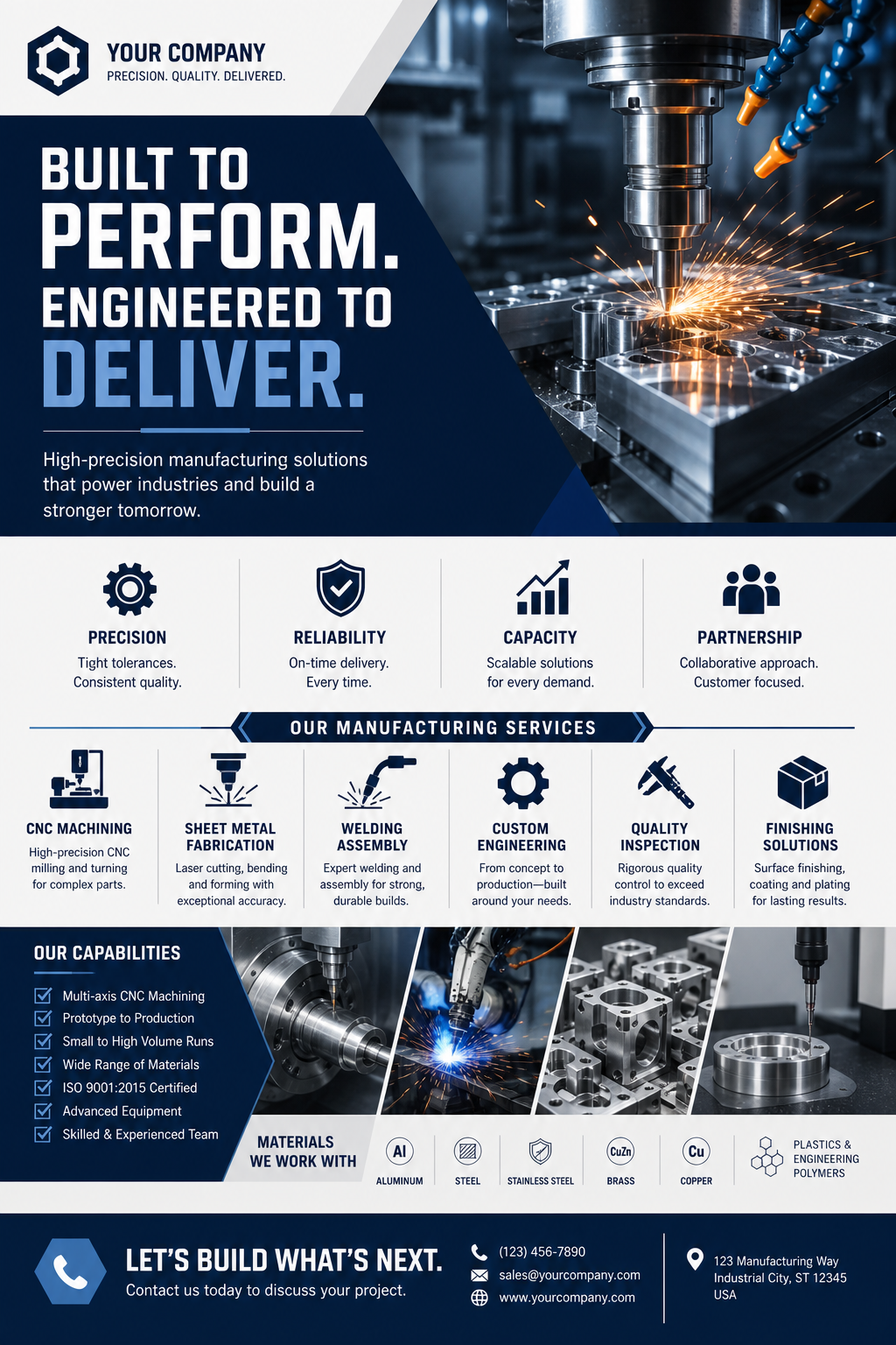 Manufacturing Flyer — corporate style flyer