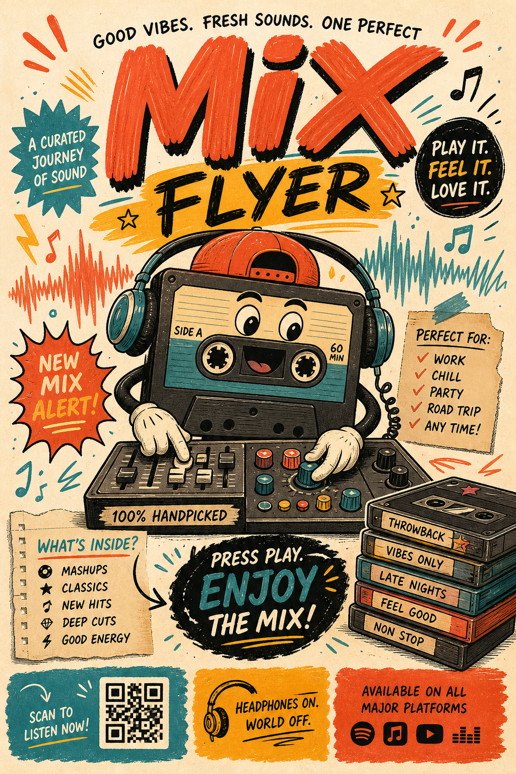 Mix Flyer — illustration style flyer