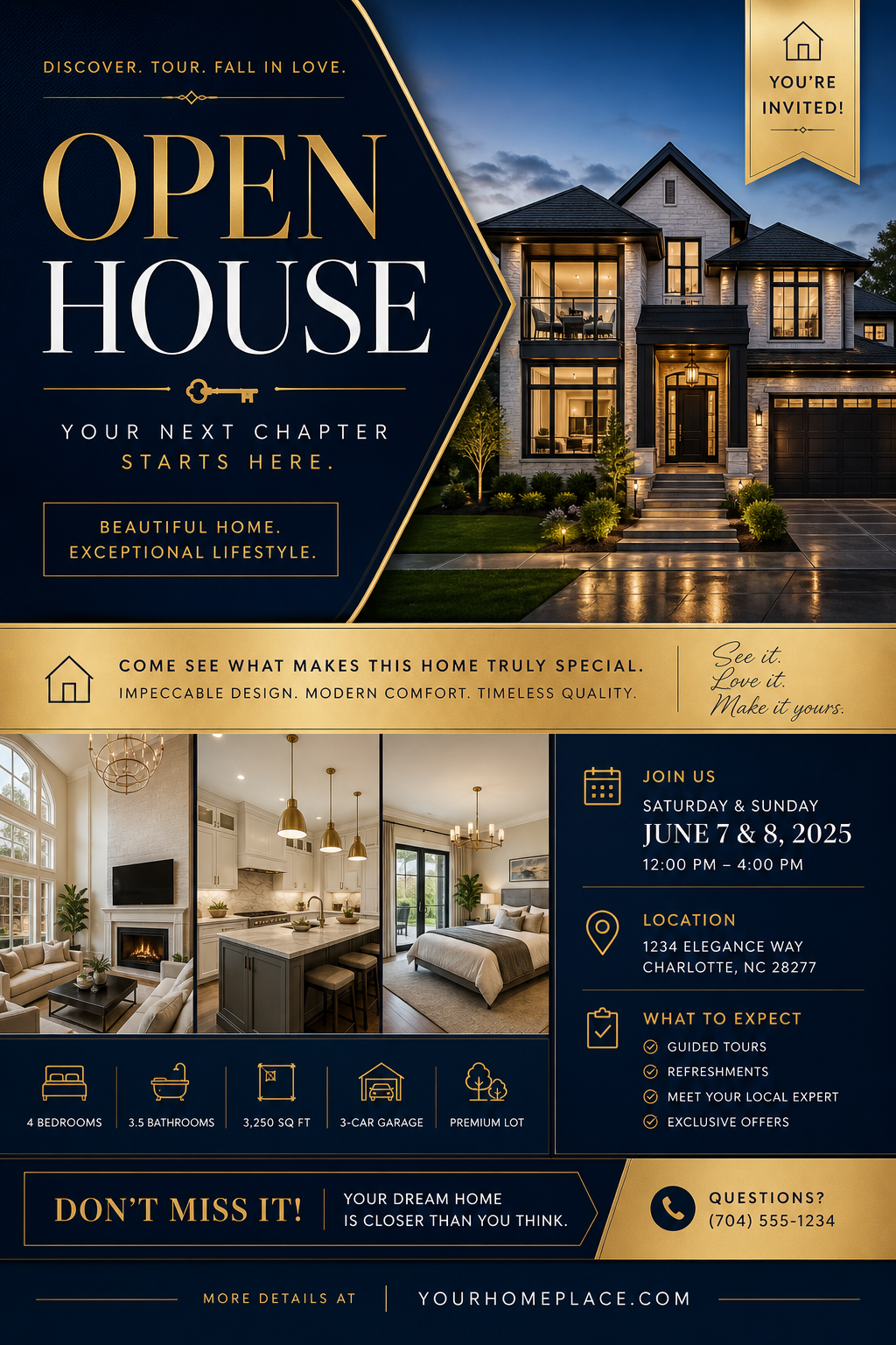 Open House Flyer — elegant style flyer