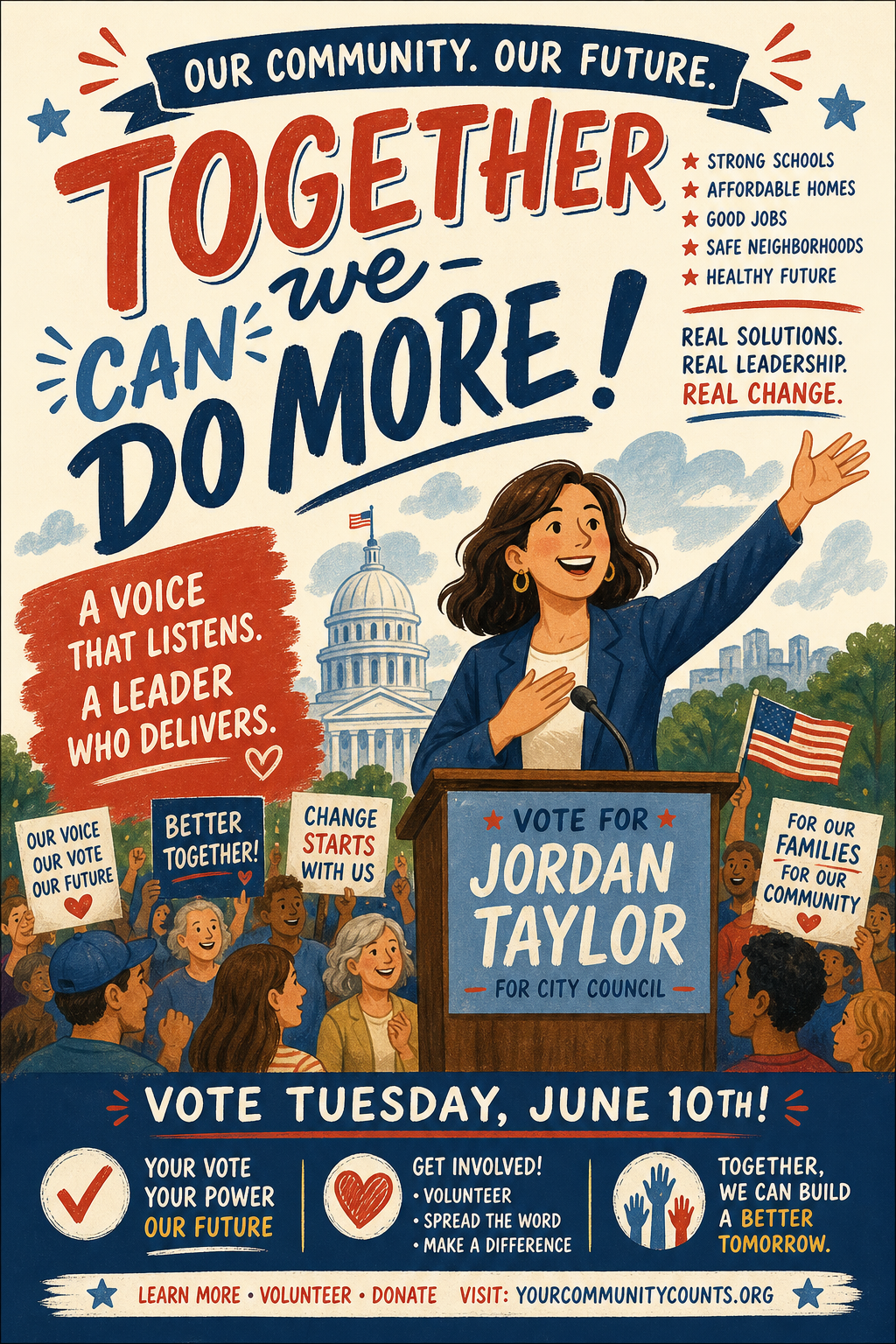 Political Flyer — illustration style flyer