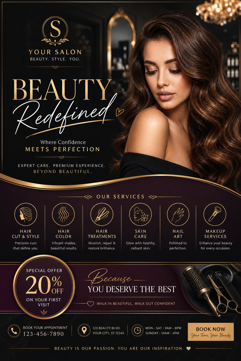 Salon Flyer — elegant style flyer