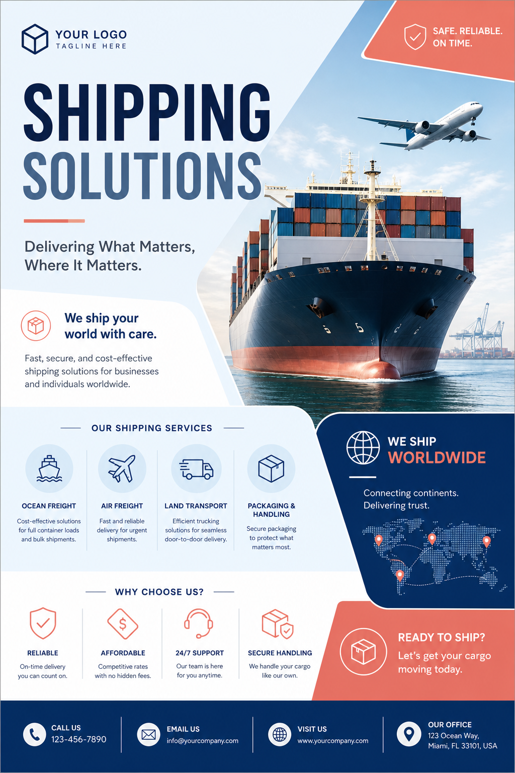 Shipping Flyer — modern style flyer
