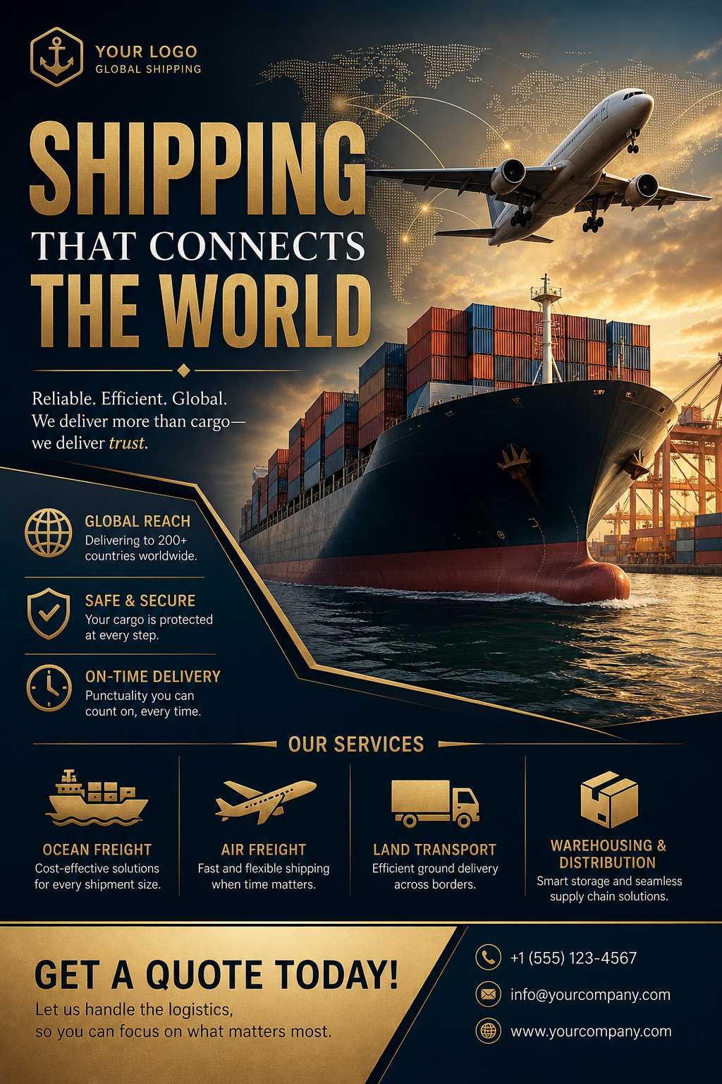 Shipping Flyer — elegant style flyer