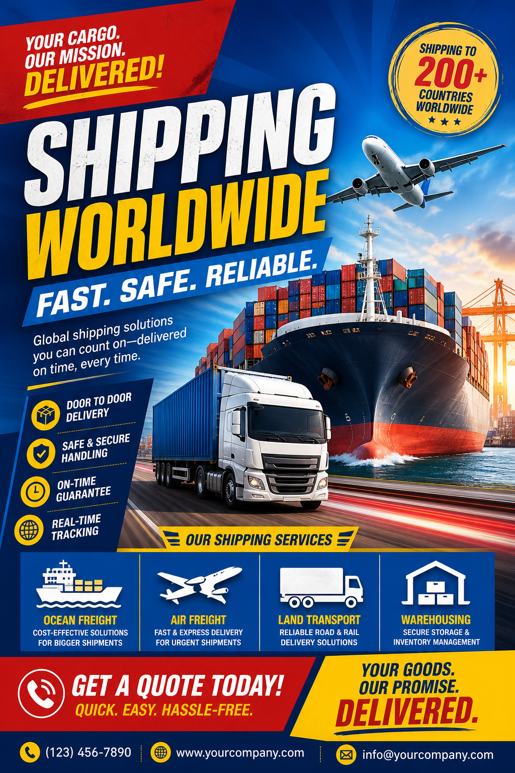 Shipping Flyer — vibrant style flyer