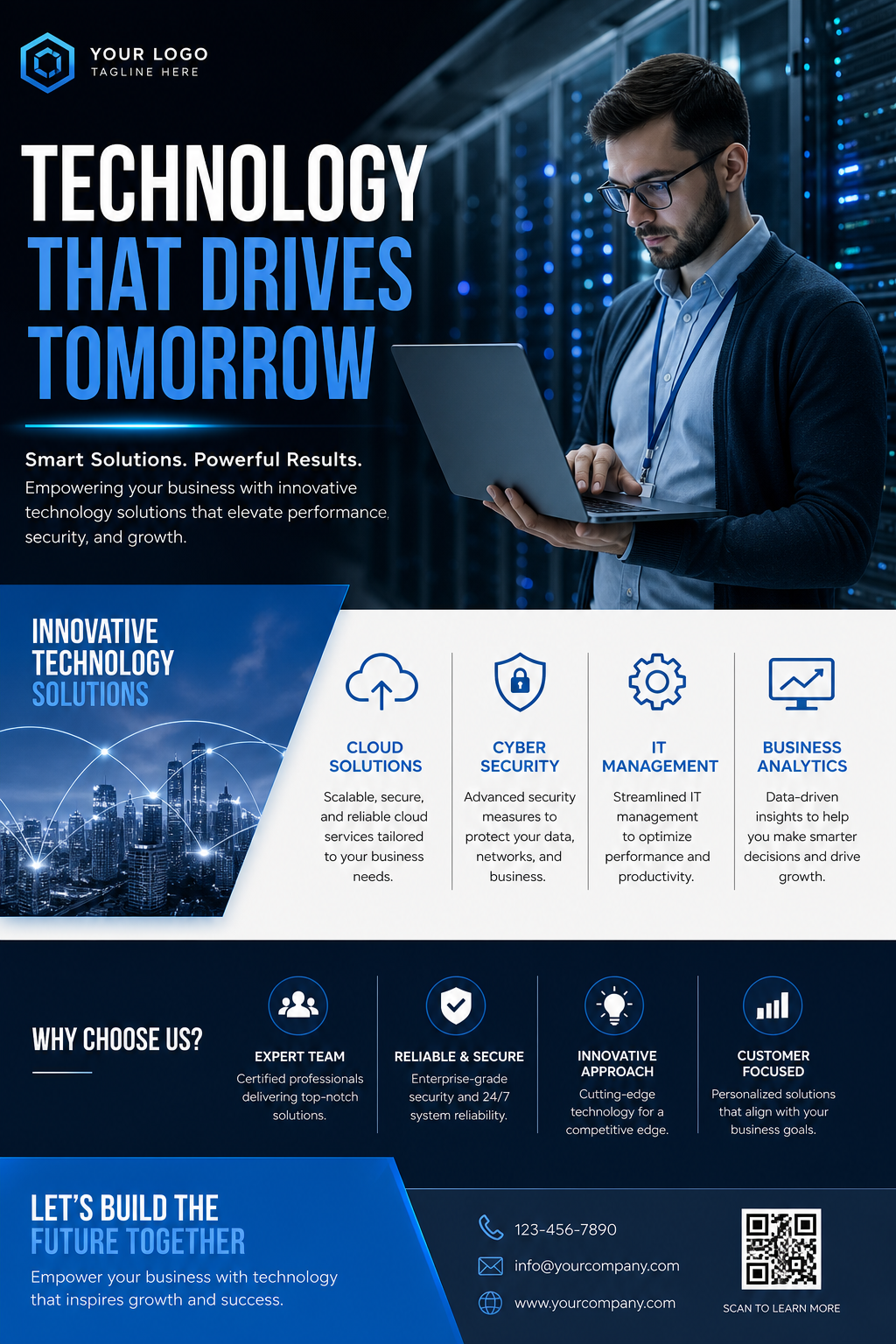 Technology Flyer — photo-realistic style flyer