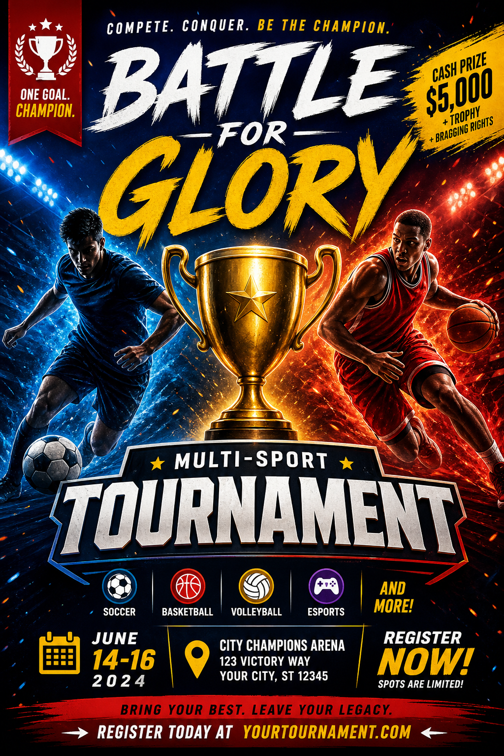 Tournament Flyer — vibrant style flyer