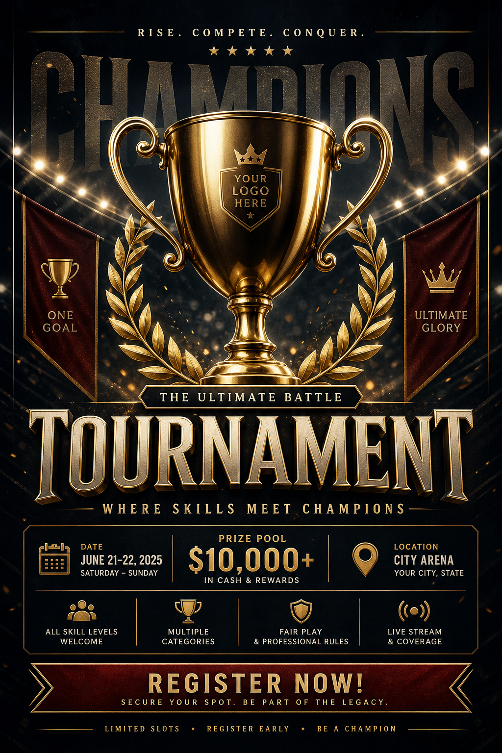 Tournament Flyer — elegant style flyer