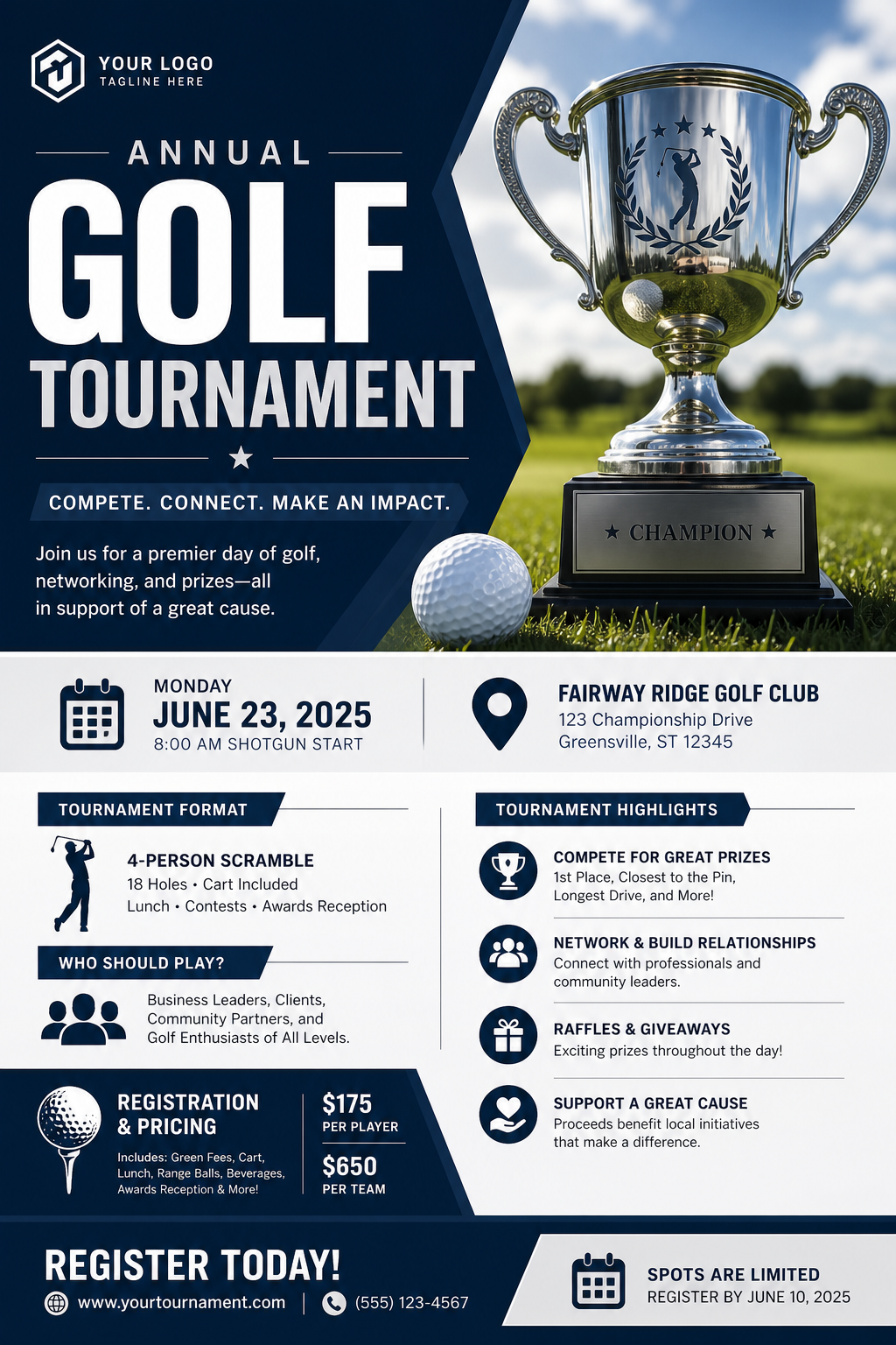 Tournament Flyer — corporate style flyer
