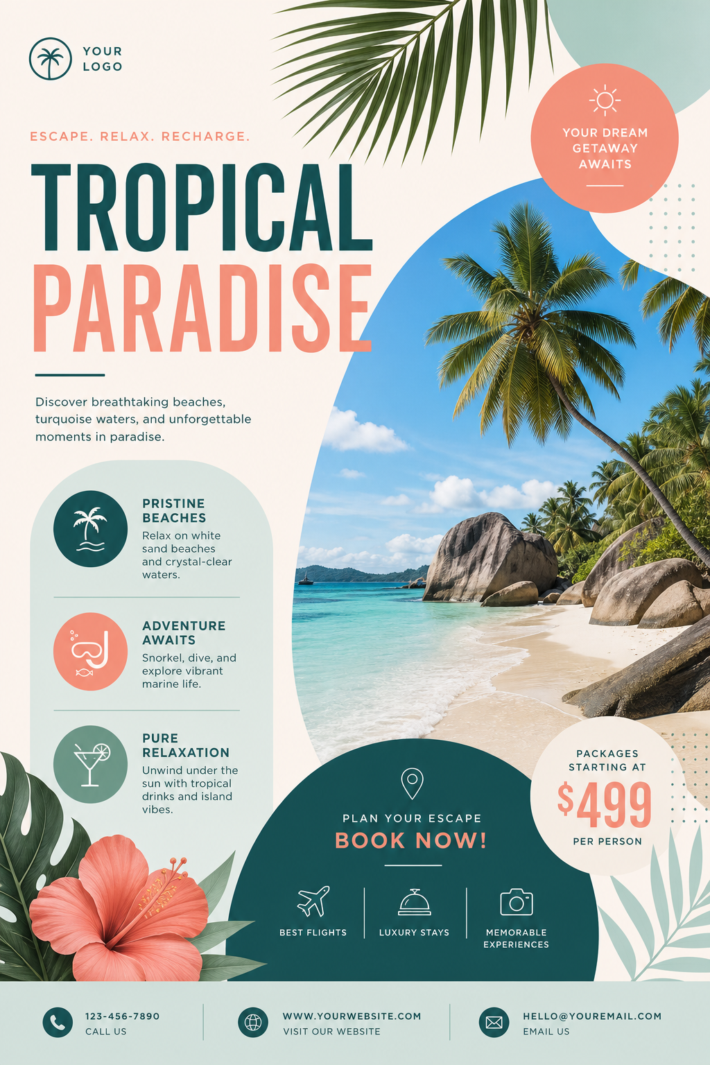 Tropical Flyer — modern style flyer