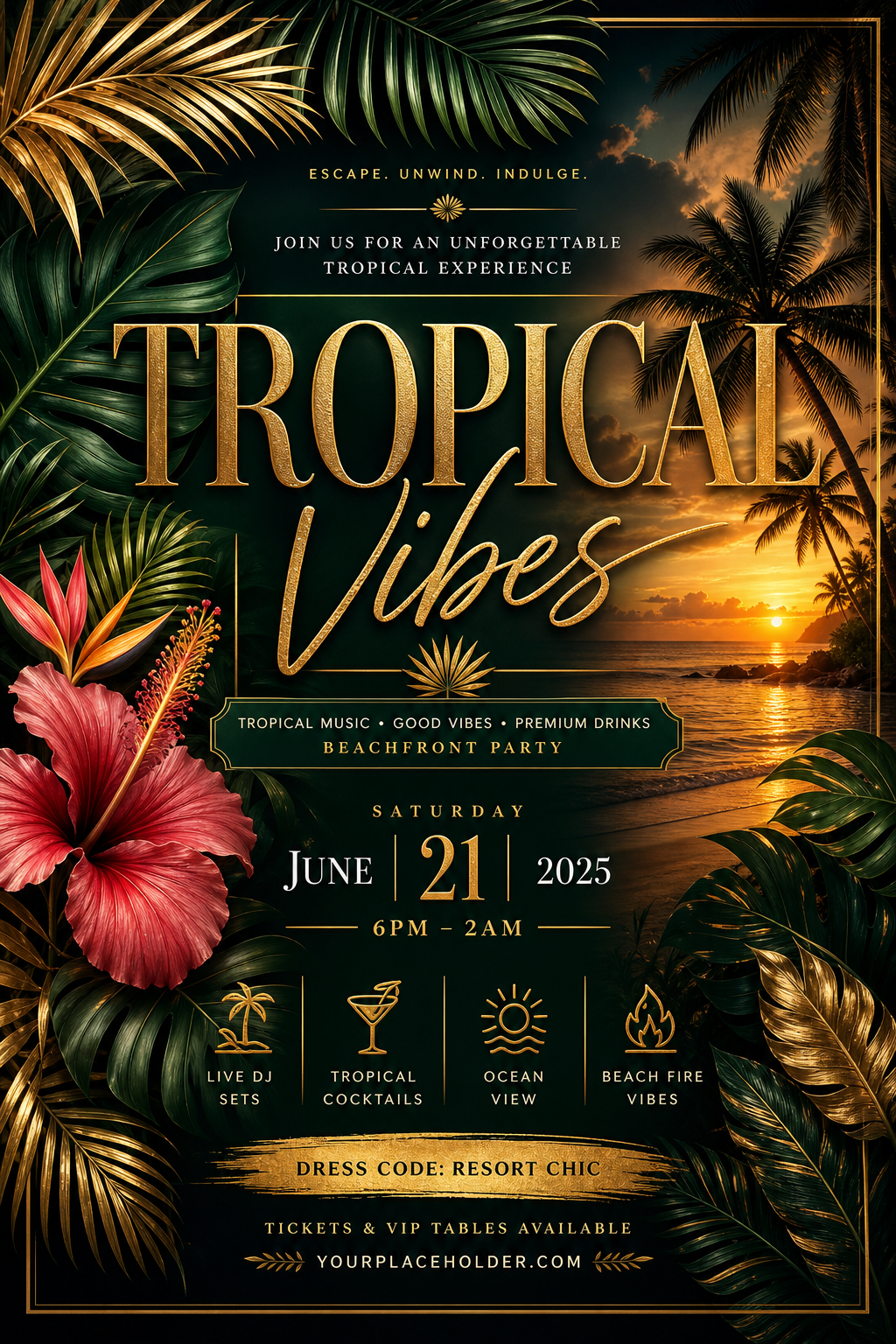 Tropical Flyer — elegant style flyer