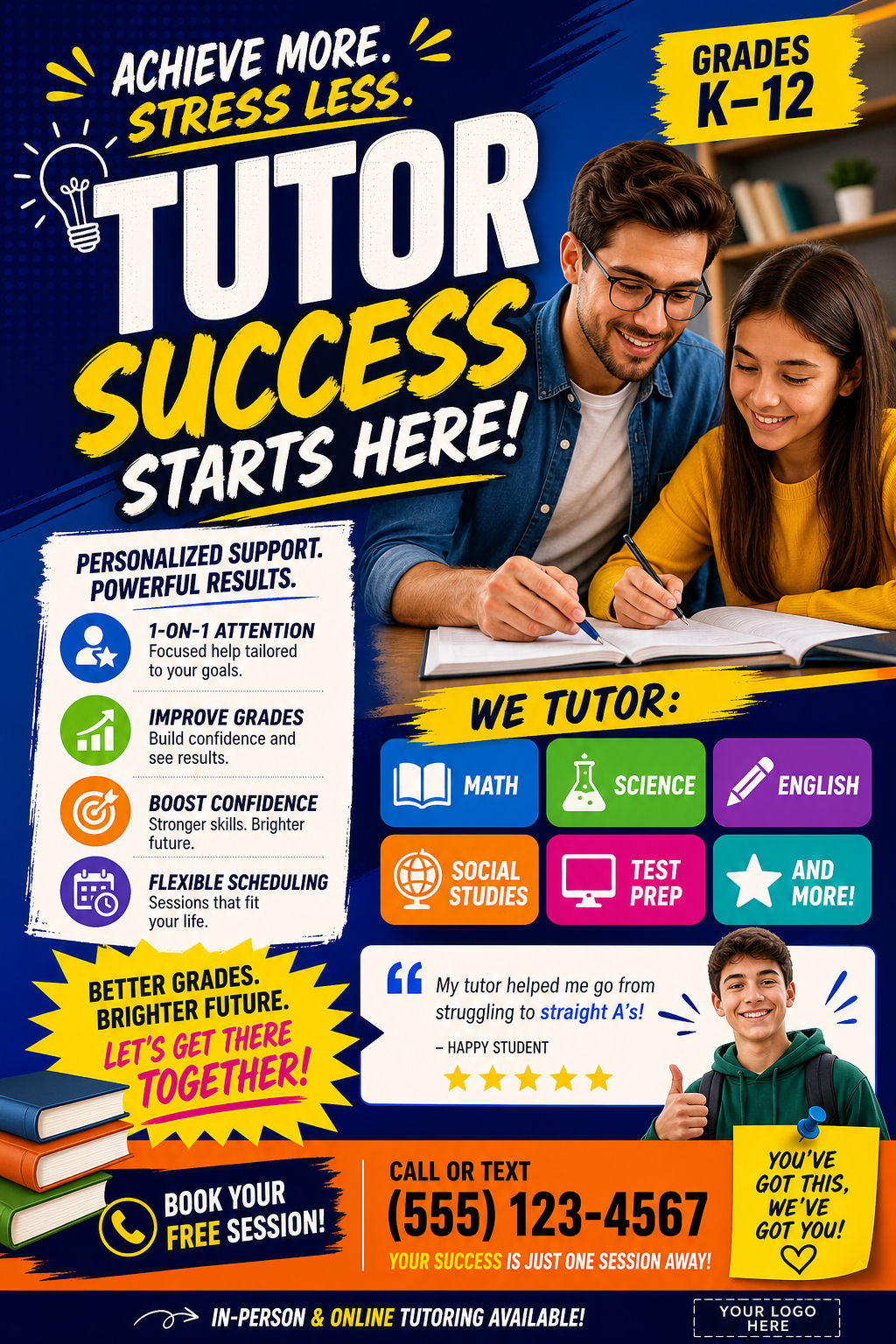Tutor Flyer — vibrant style flyer