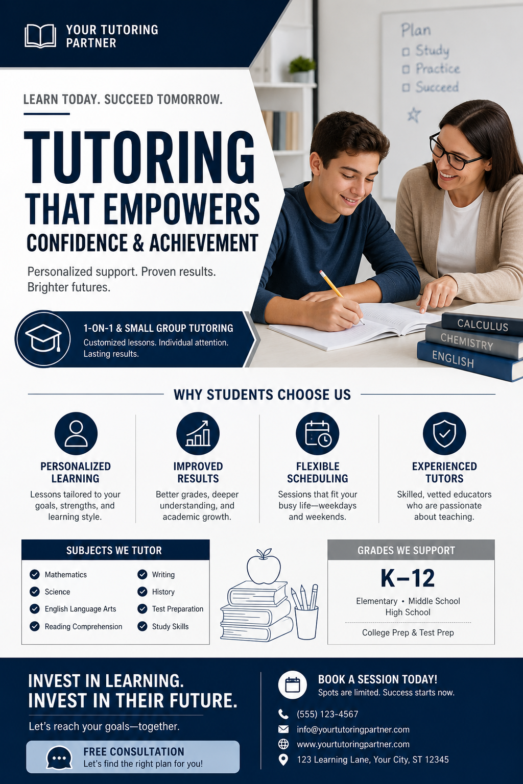 Tutor Flyer — corporate style flyer