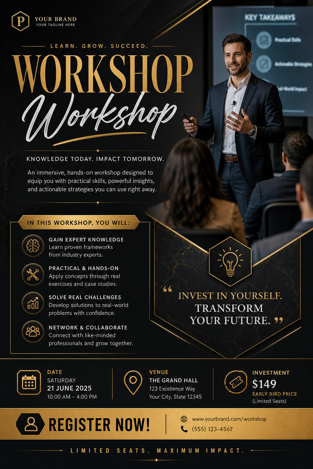 Workshop Flyer — elegant style flyer