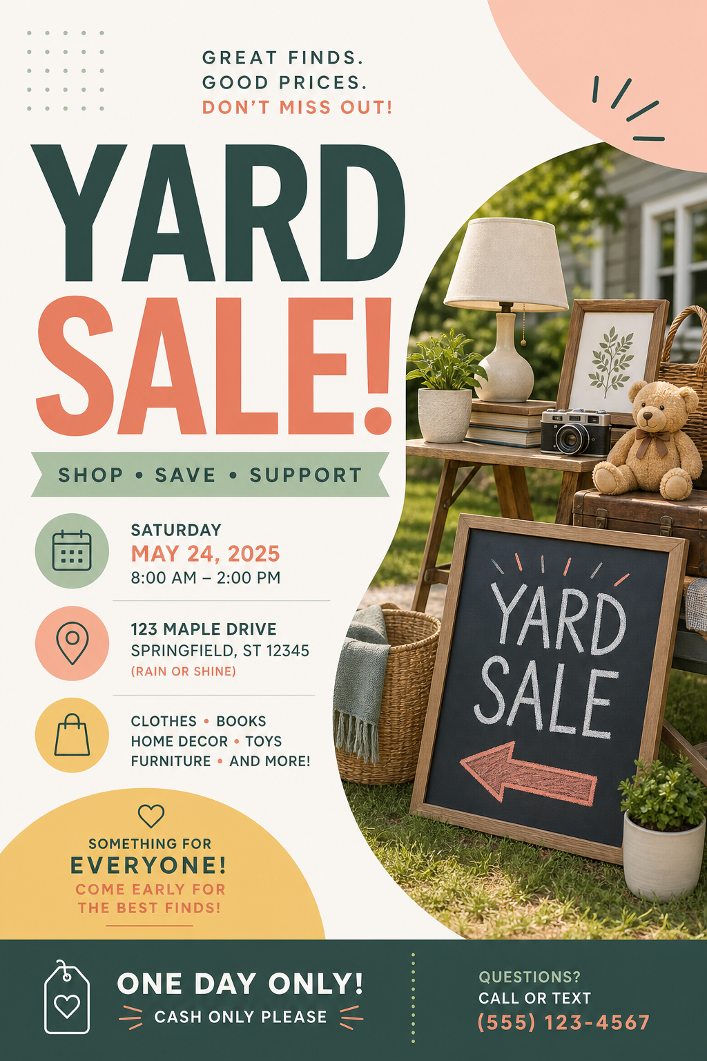 Yard Sale Flyer — modern style flyer