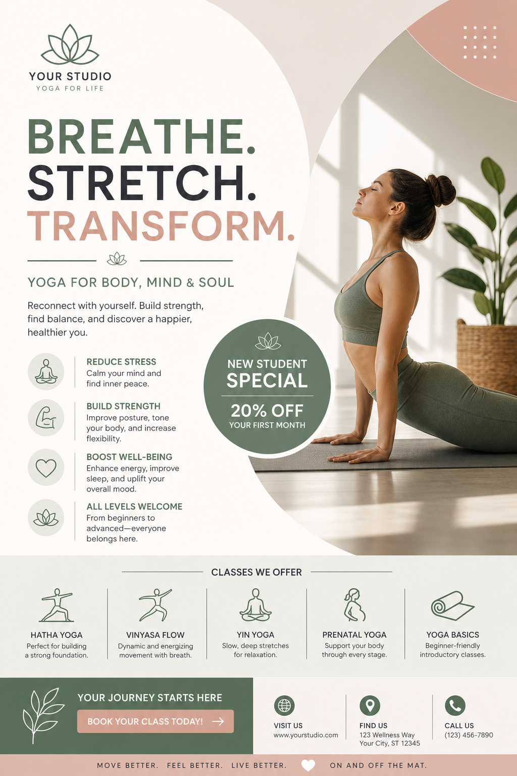 Yoga Flyer — modern style flyer