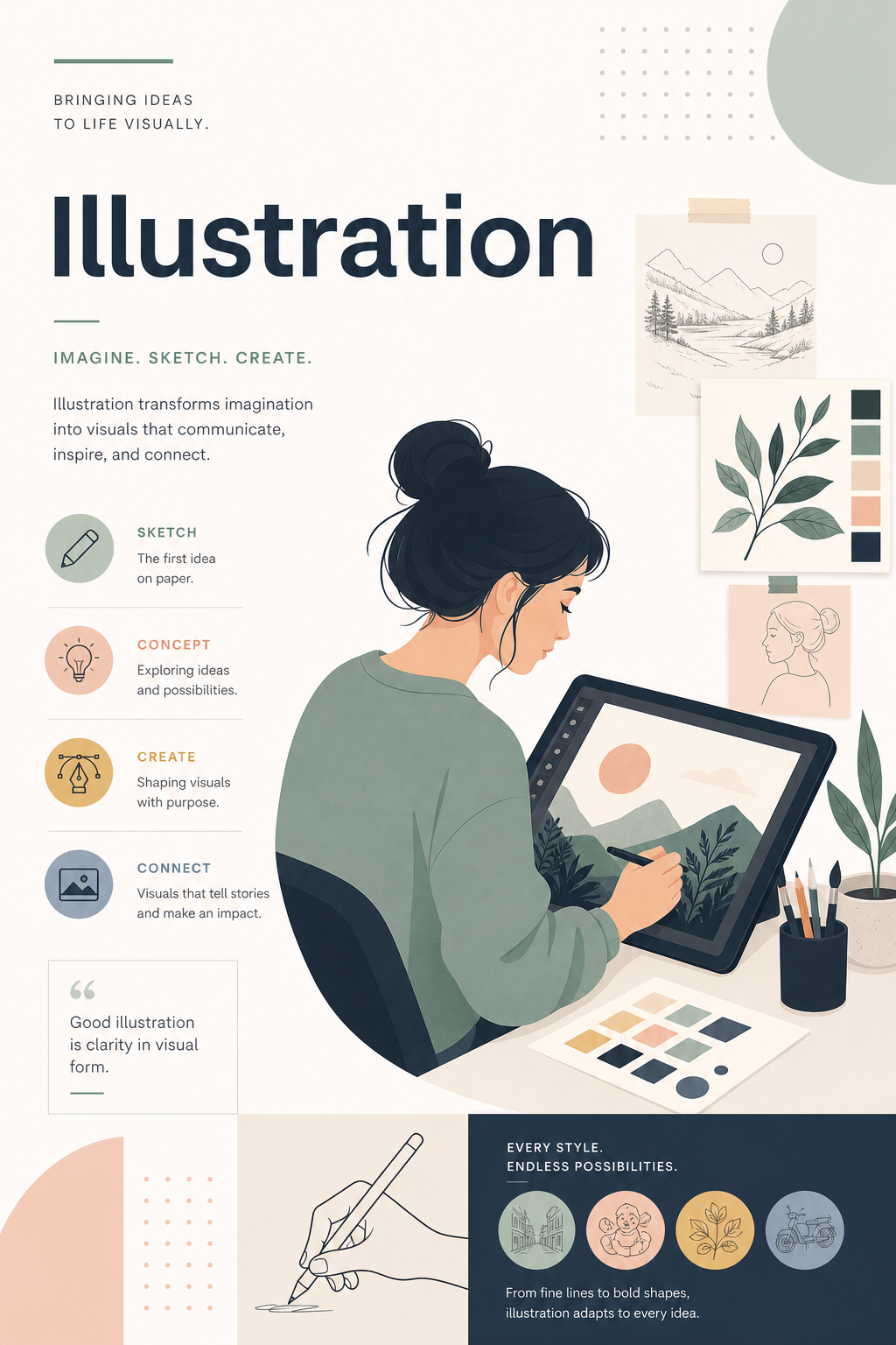 Illustration — modern style illustrations