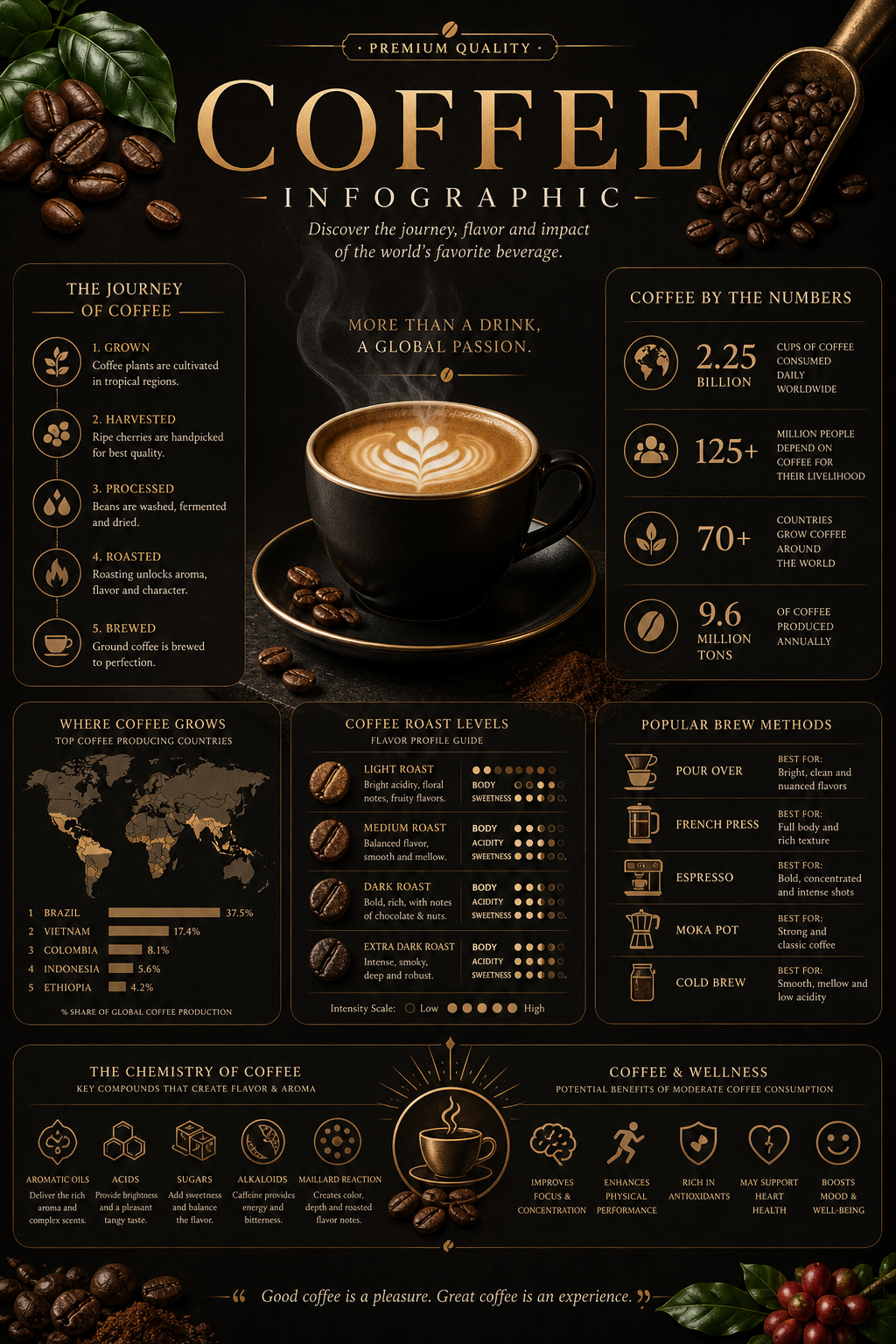 Coffee Infographic — elegant style infographic