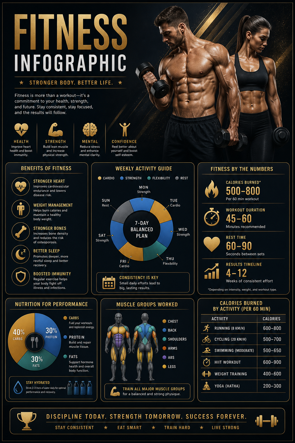 Fitness Infographic — elegant style infographic