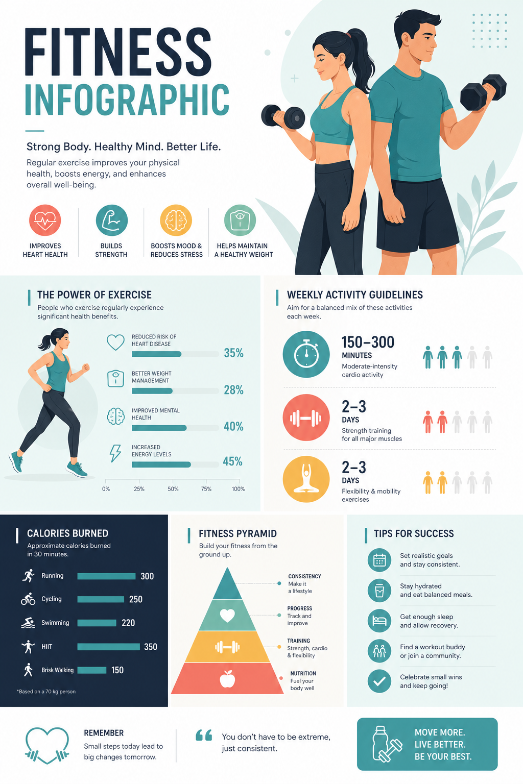 Fitness Infographic — modern style infographic