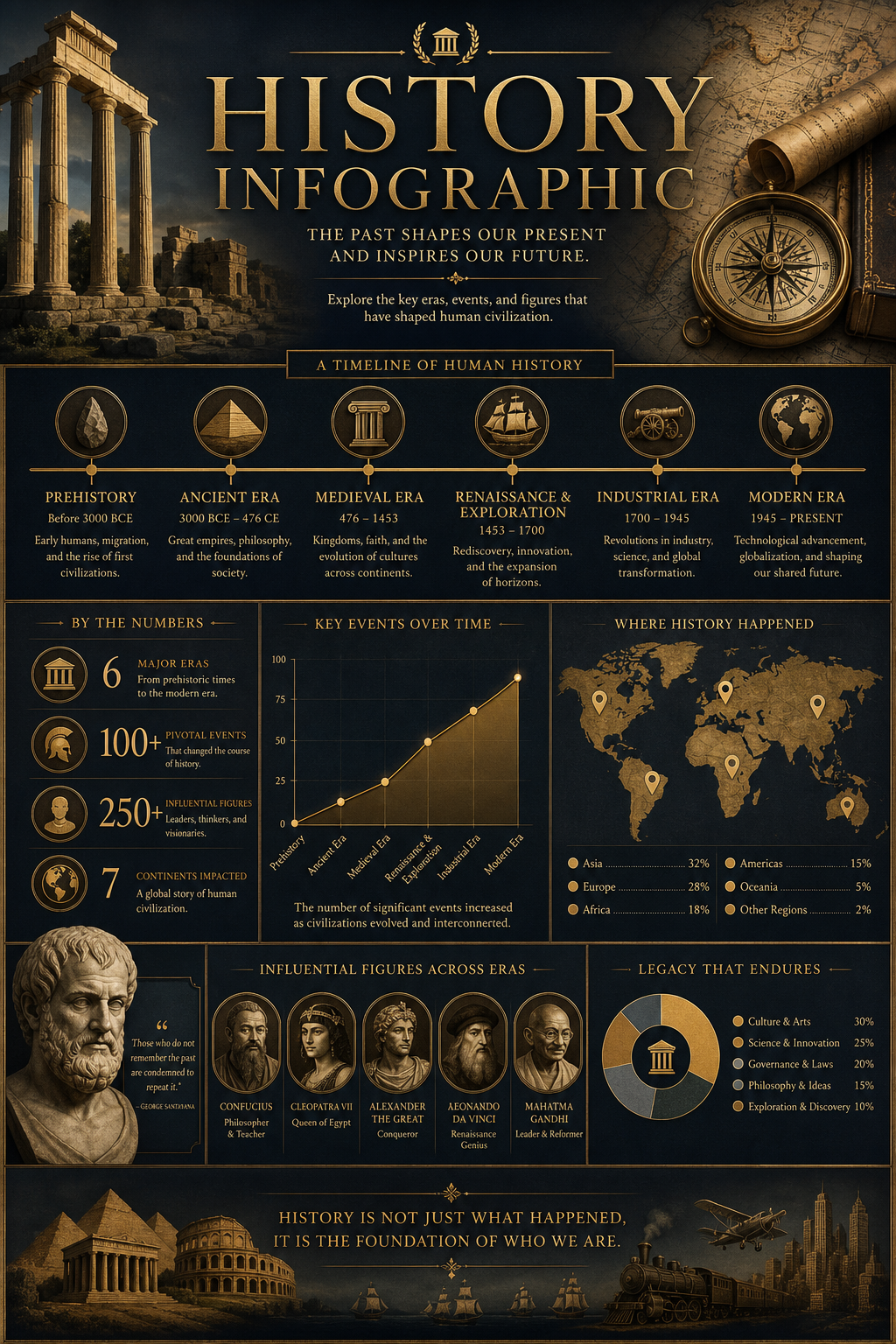 History Infographic — elegant style infographic