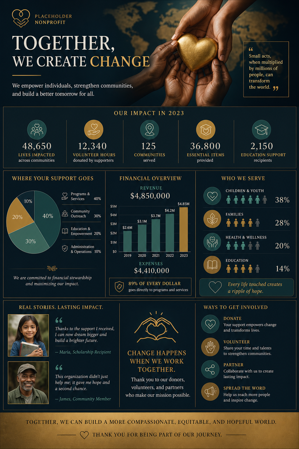 Nonprofit Infographic — elegant style infographic