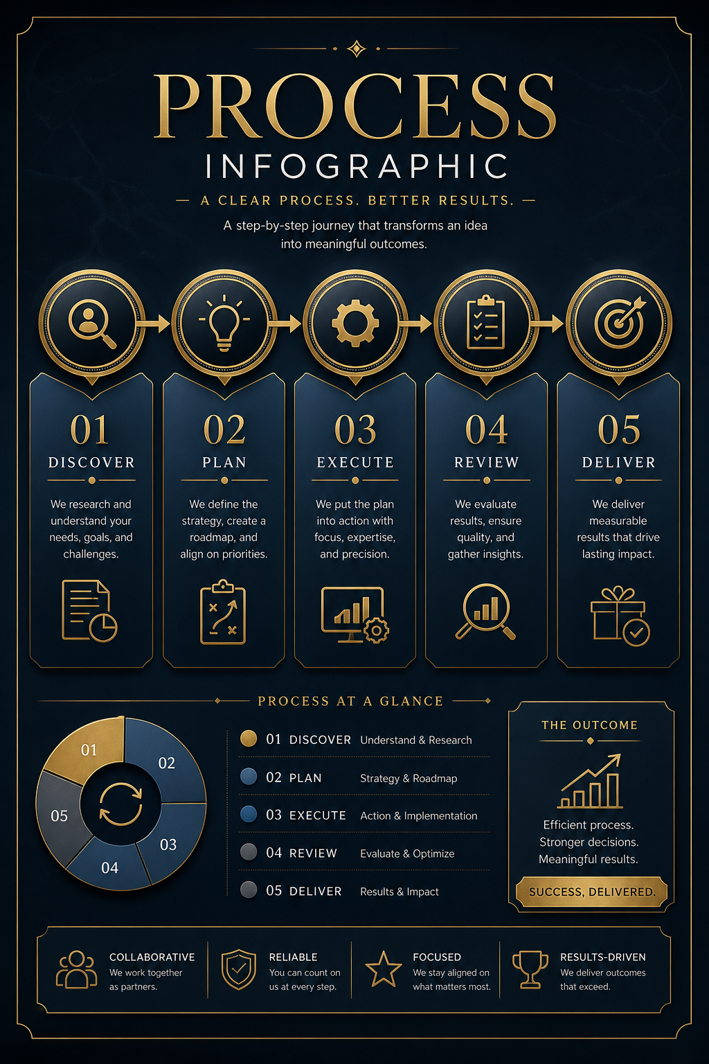 Process Infographic — elegant style infographic