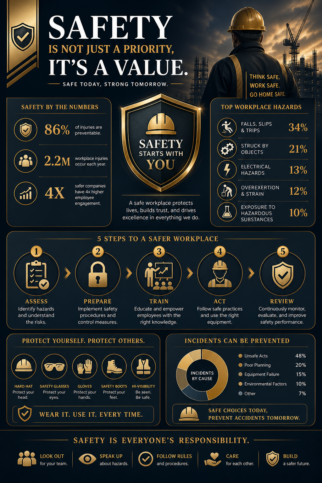 Safety Infographic — elegant style infographic