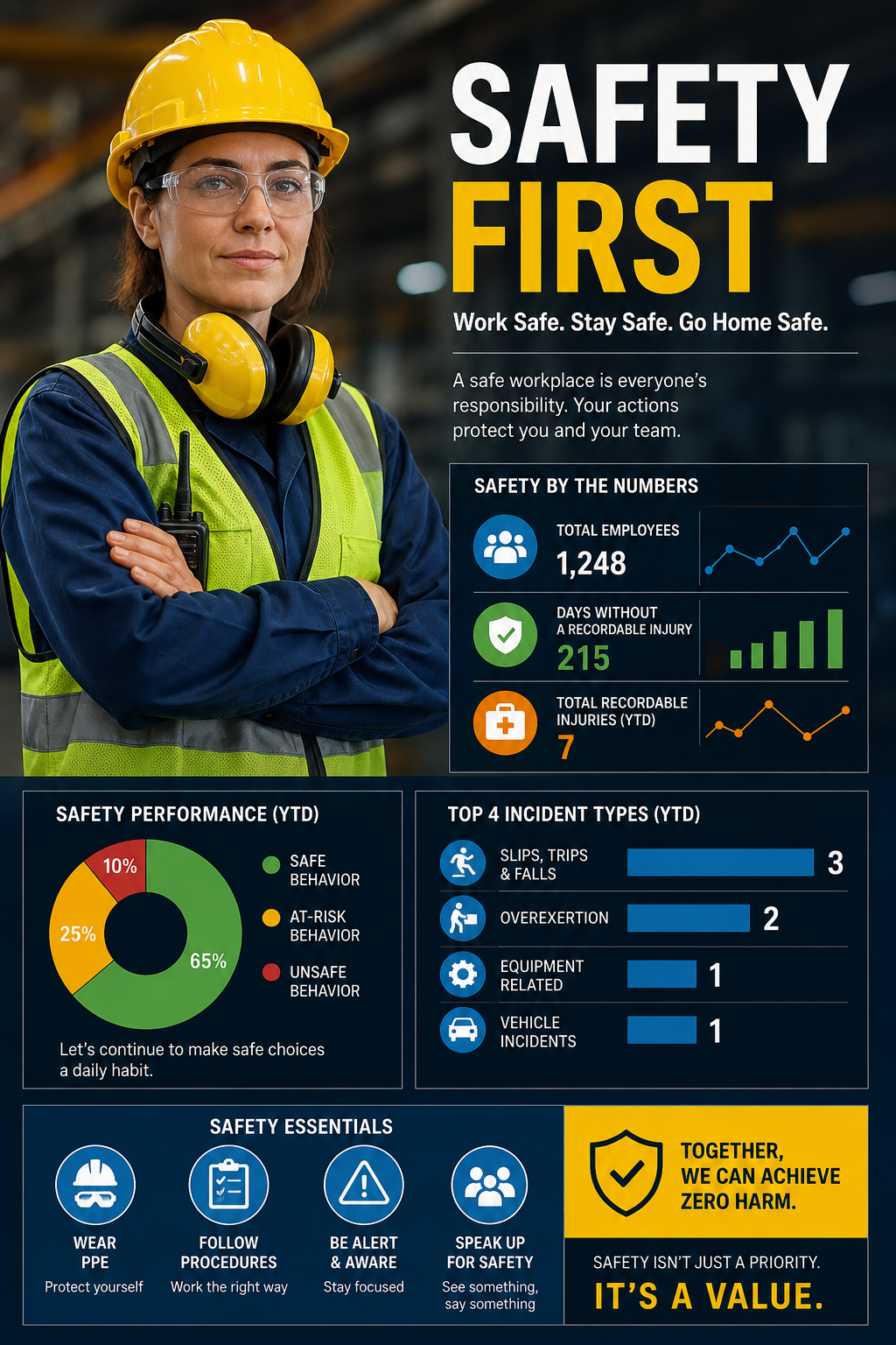 Safety Infographic — photo-realistic style infographic