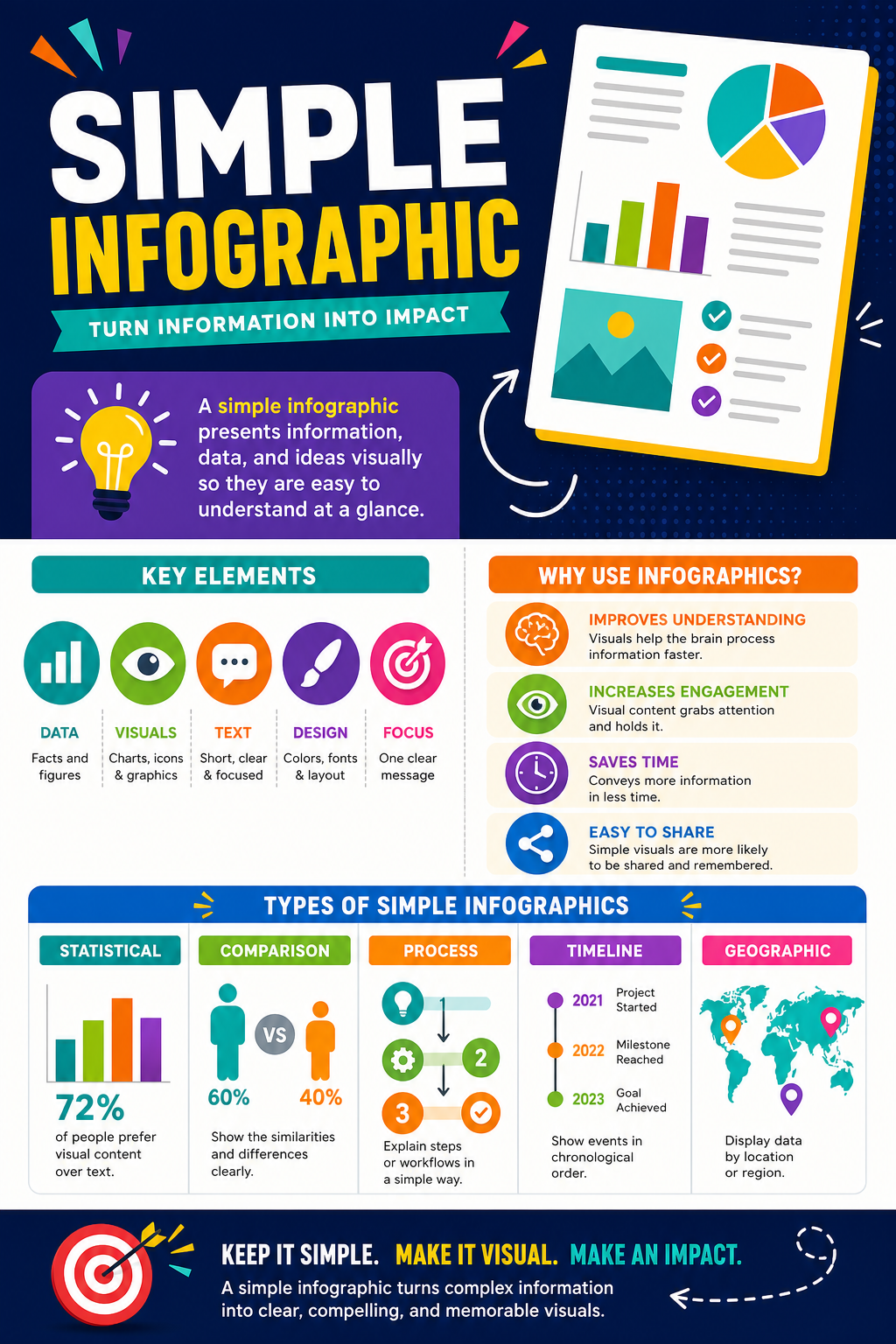 Simple Infographic — vibrant style infographic