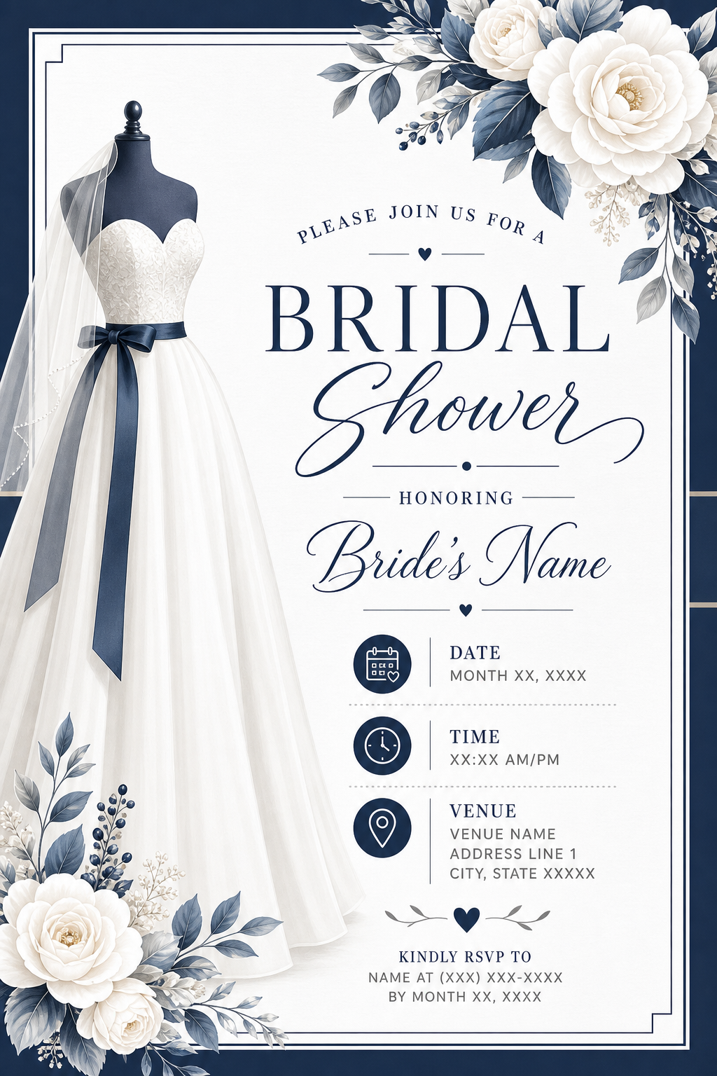Bridal Shower Invitation — corporate style invitation card