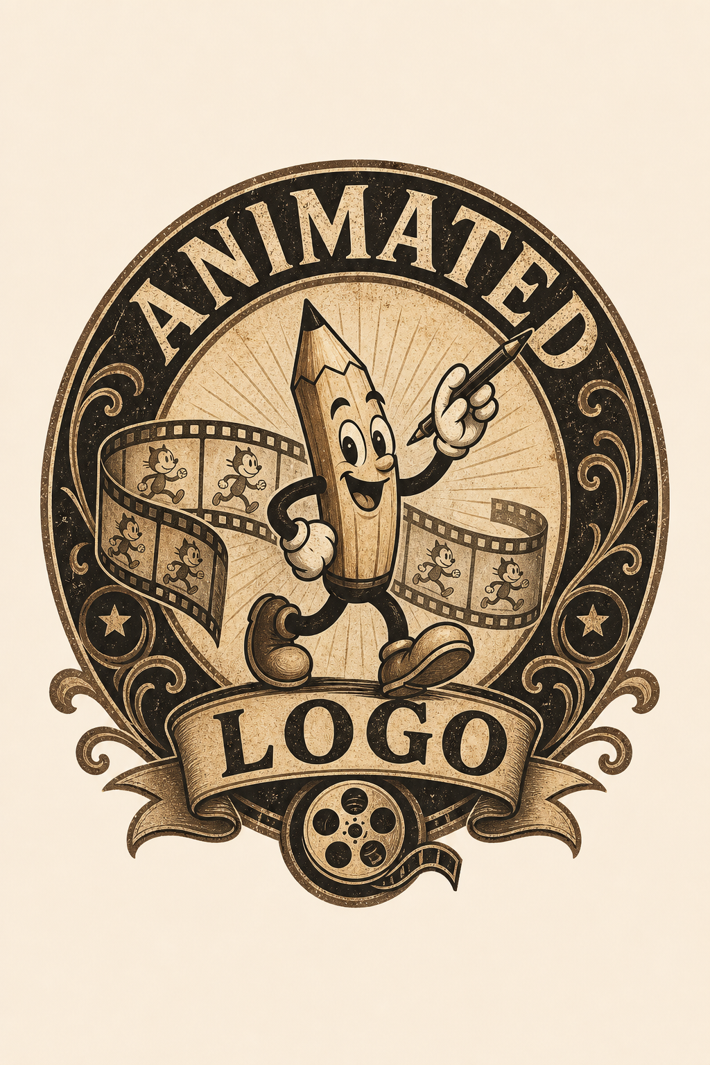 Animated Logo — vintage style logo concept