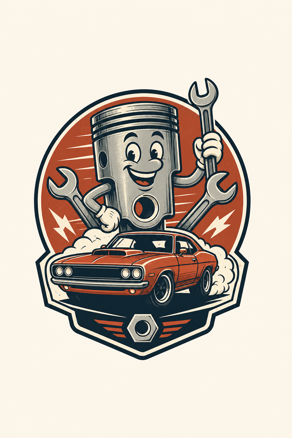 Automotive Logo — illustration style logo concept