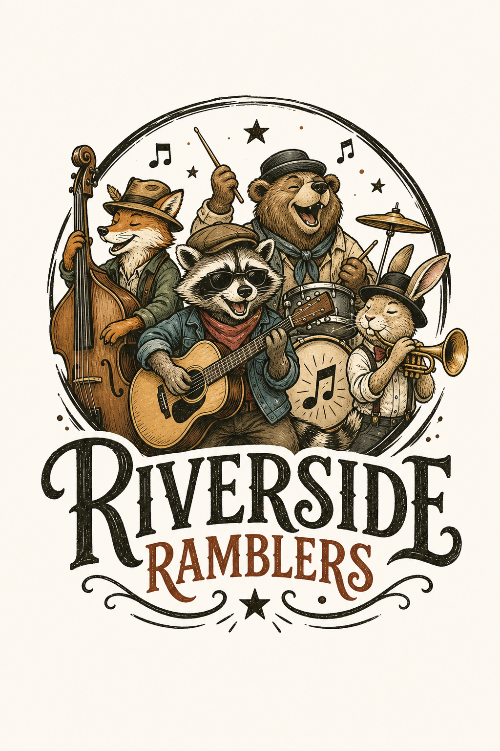 Band Logo — illustration style logo concept
