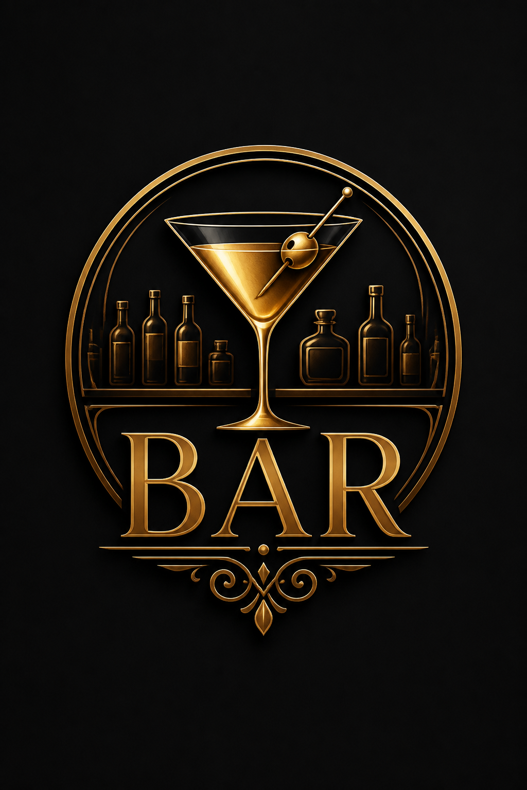 Bar Logo — elegant style logo concept