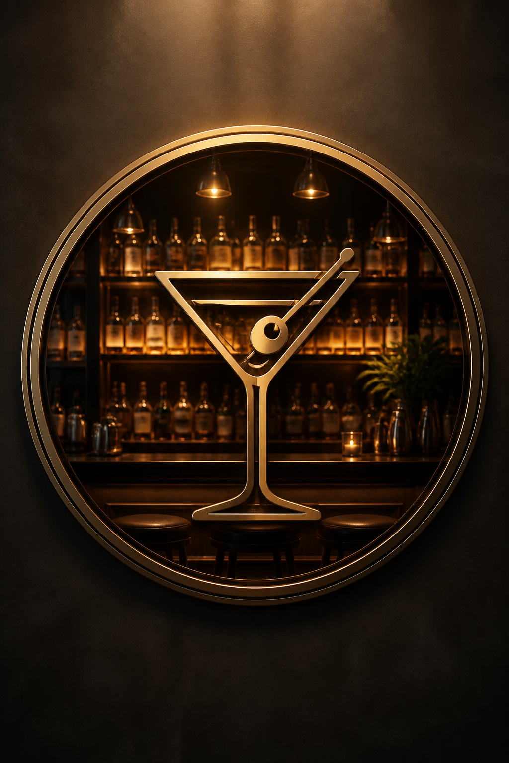 Bar Logo — photo-realistic style logo concept