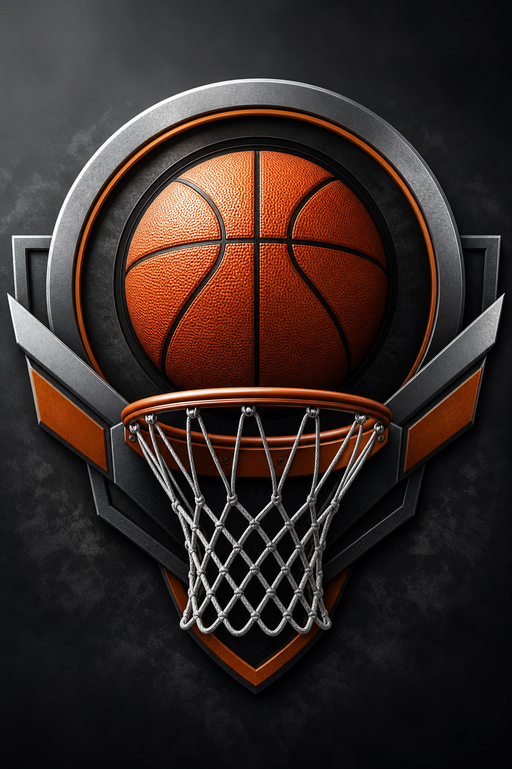 Basketball Logo — photo-realistic style logo concept