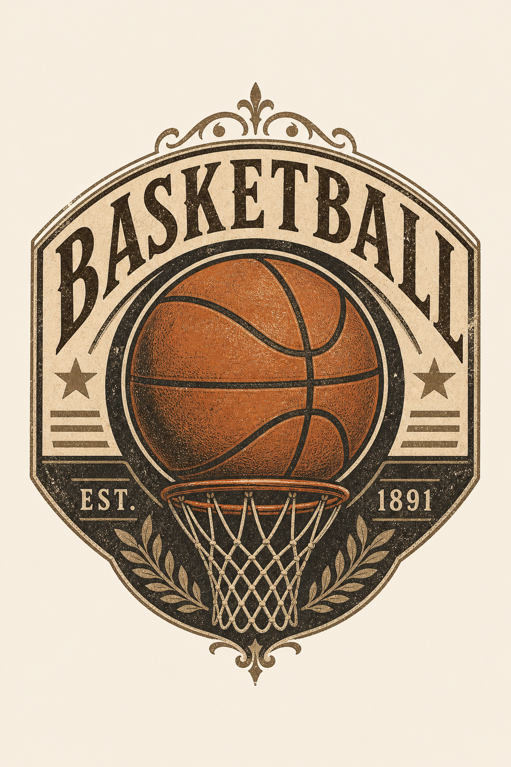 Basketball Logo — vintage style logo concept