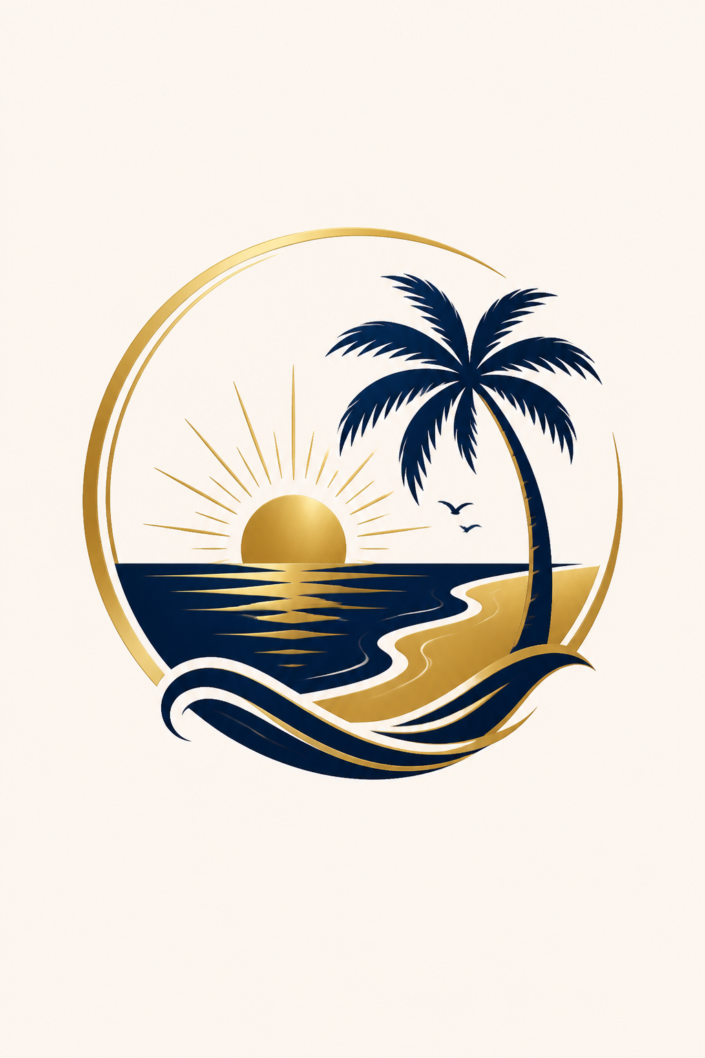 Beach Logo — elegant style logo concept