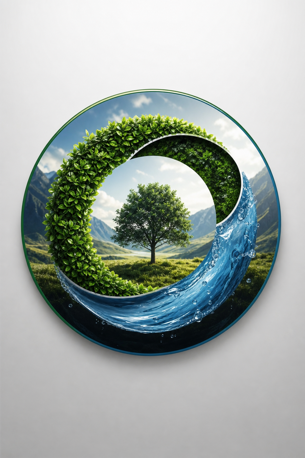 Circular Logo — photo-realistic style logo concept