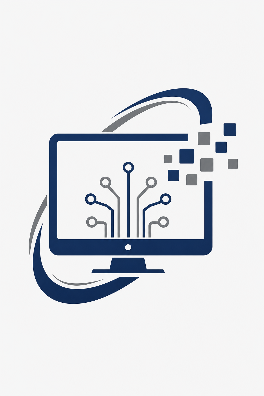 Computer Logo — corporate style logo concept