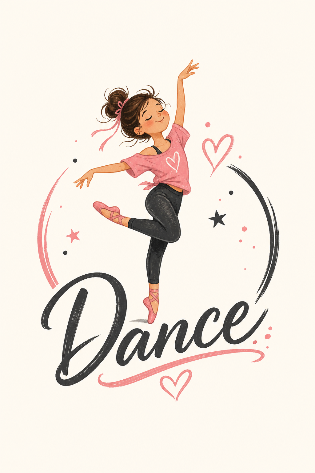 Dance Logo — illustration style logo concept